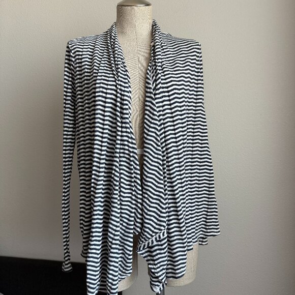 🌻 Three Dots Striped Convertible Cardigan - Picture 1 of 7